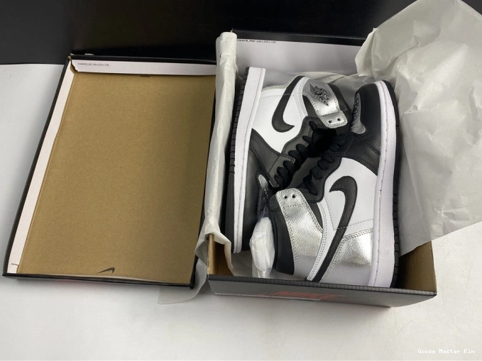 JORDAN SILVER HIGH WMNS 1 TOE AIR CD0461-001 OG 0714